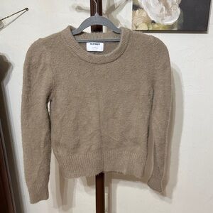 Old Navy Women's Crewneck Sweater in Taupe Beige